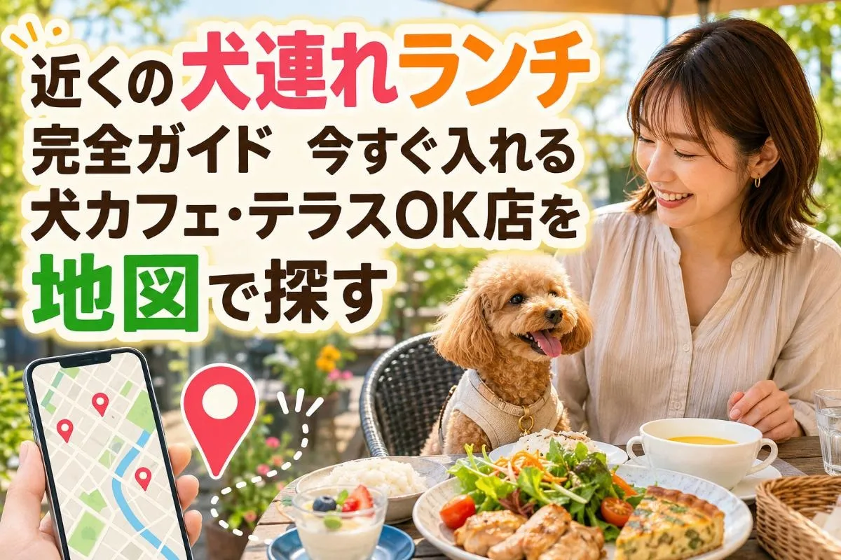 近くの犬連れランチ完全ガイド|今すぐ入れる犬カフェ・テラスOK店を地図で探す