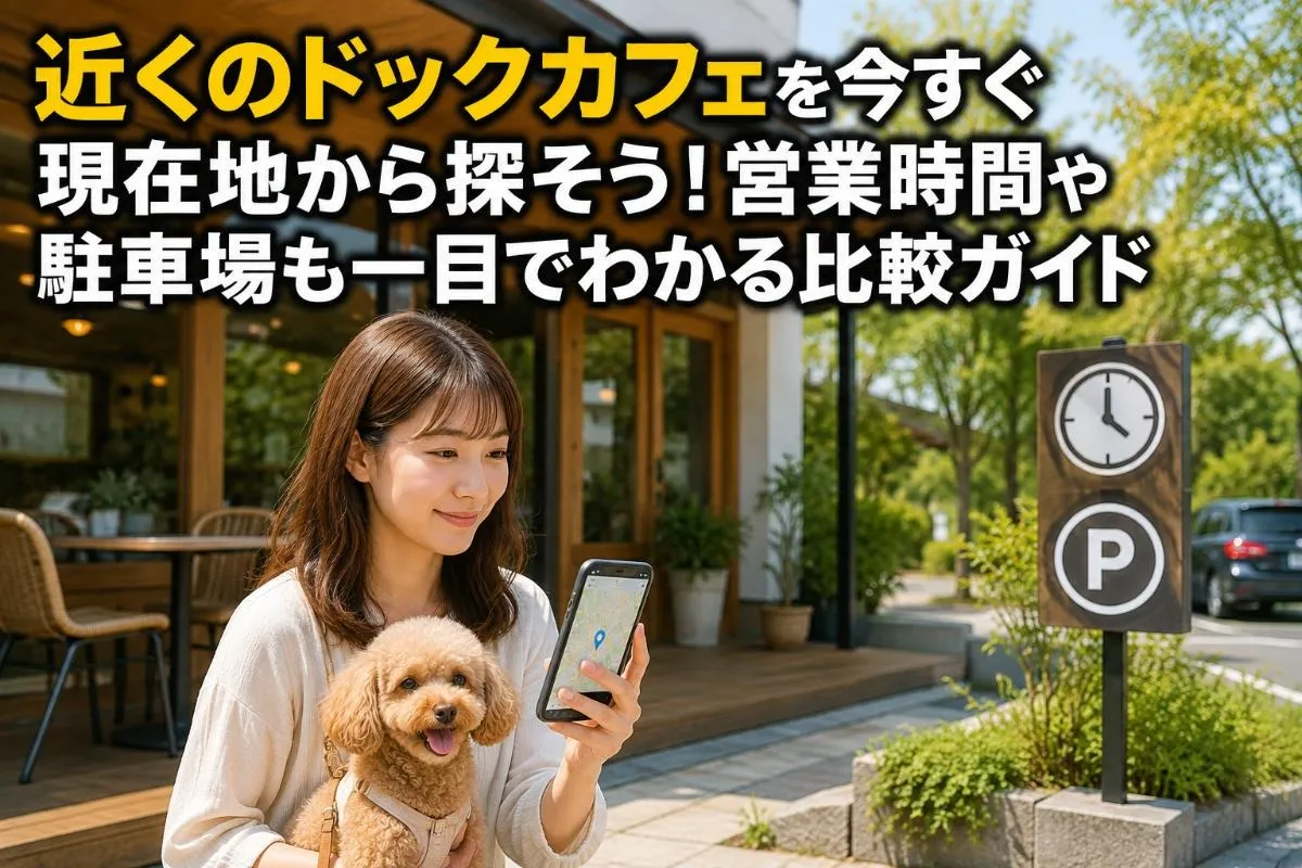 近くのドックカフェを今すぐ現在地から探そう!営業時間や駐車場も一目でわかる比較ガイド