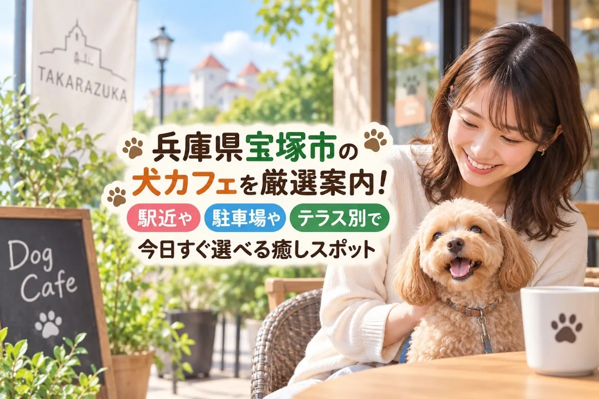兵庫県宝塚市の犬カフェを厳選案内!駅近や駐車場やテラス別で今日すぐ選べる癒しスポット